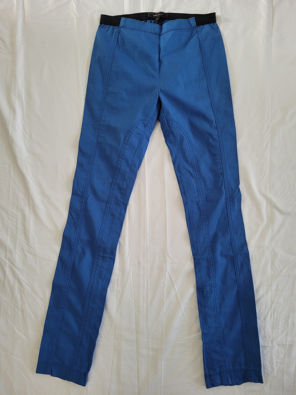 Womens XS BCBG Maxazia Electric Blue 'SLATER' Pant With Leg Vent Zipper NWT*